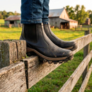 Kit de Bota Masculina Adventure em Couro Legítimo com Solado Antiderrapante + 4 BRINDES: Carteira, Chapéu, Cinto e Copo Térmico