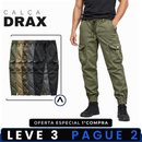 [LEVE 3 PAGUE 2] Calça Tática Masculina Drax em RipStop e Poliéster (Brutas de Verdade!)
