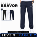 [LEVE 3 PAGUE 2] Calça Masculina Bravor em Seda Gelo e Poliéster (Estilo de Presença!)