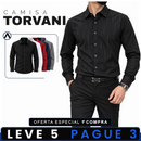 [LEVE 5 PAGUE 3] Camisa Masculina Torvani em Algodão e Poliéster (Conforto com Classe!)