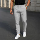 Calça Social Skinny Masculina Em Bengaline Com Bolsos