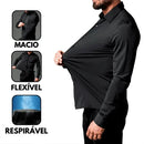 Camisa Social Tecnológica Slim Fit Anti-Transpirante Ante Odor E Não Amassa - Não é Poliéster