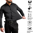Camisa Social Tecnológica Slim Fit Anti-Transpirante Ante Odor E Não Amassa - Não é Poliéster